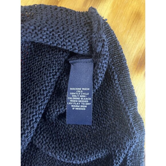 Chaps Pull Over Red White Blue Size XL Sweater 3/4 Sleeve Striped Nautical City - Picture 9 of 10